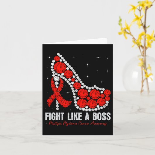 Multiple Myeloma Awareness Fight Blood Cancer Like カード (黄色い花)