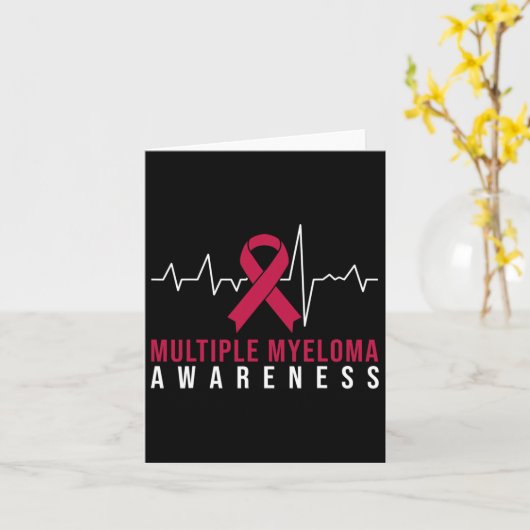 Multiple Myeloma Awareness Heartbeat  カード (黄色い花)