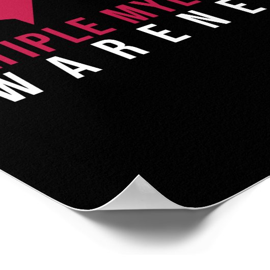 Multiple Myeloma Awareness Heartbeat ポスター (角)