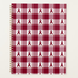 Multiple Myeloma Cancer Awareness Plaid Planner プランナー手帳