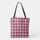 Multiple Myeloma Cancer Awareness Plaid Tote トートバッグ (裏面)