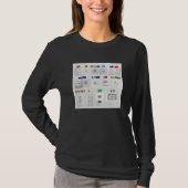 Multiple Power Outlet Plug World Countries Differe Tシャツ (正面)