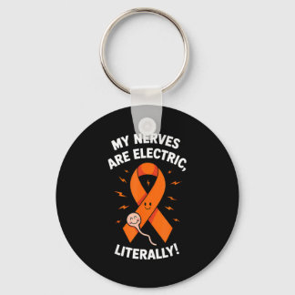 Multiple Sclerosis Awareness 2025 -orange Ribbon_  キーホルダー