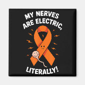 Multiple Sclerosis Awareness 2025 -orange Ribbon_  マグネット (正面)