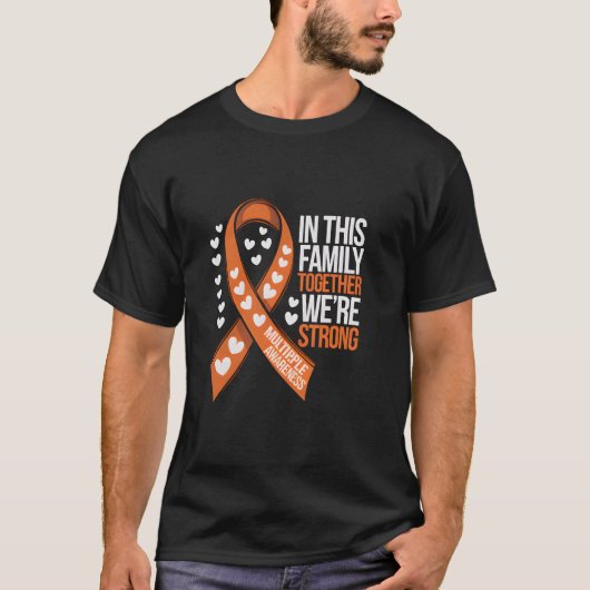 Multiple Sclerosis Awareness Family Support MS War Tシャツ (正面)
