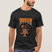 Multiple Sclerosis Awareness Fight Like A Queen Tシャツ (正面)