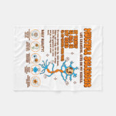 Multiple Sclerosis Awareness Gets On My Nerves Ms  フリースブランケット (正面(横))
