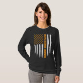 Multiple Sclerosis Awareness Month Orange Ribbon a Tシャツ (正面フル)