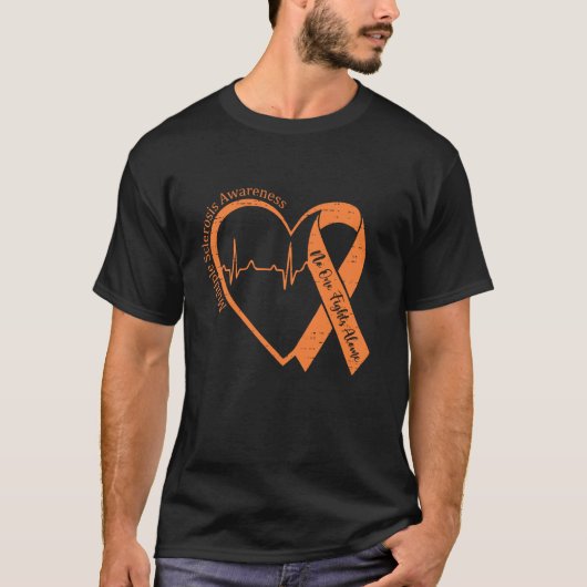 Multiple Sclerosis Awareness MS Awareness Heart Su Tシャツ (正面)