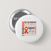 Multiple Sclerosis Awareness _ Ms Orange Ribbon Su 缶バッジ (正面&裏面)