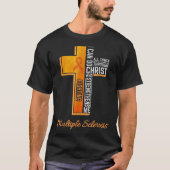 Multiple Sclerosis Awareness MS Ribbon Christian C Tシャツ (正面)