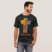Multiple Sclerosis Awareness MS Ribbon Christian C Tシャツ (正面フル)