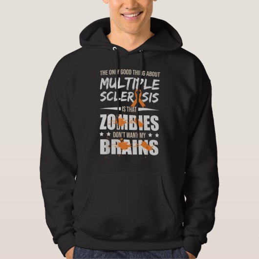 Multiple Sclerosis Awareness MS Survivor Zombies W パーカ (正面)