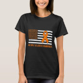 Multiple Sclerosis Awareness - Ribbon Flag  Tシャツ (正面)