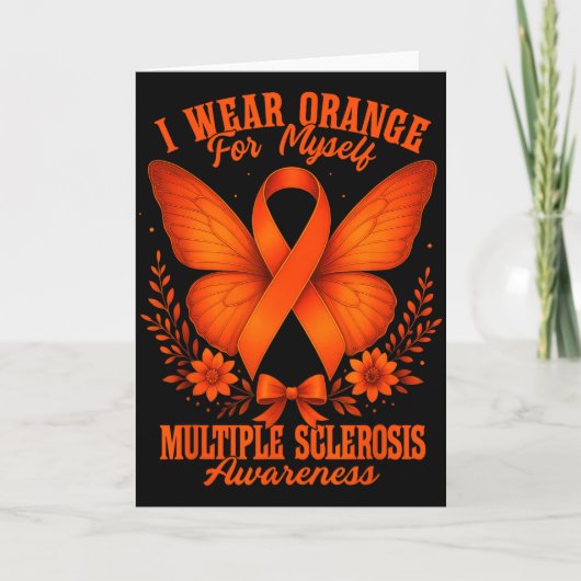 Multiple Sclerosis Ms Awareness I Wear Orange For  カード (正面)