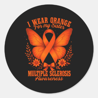Multiple Sclerosis Ms Awareness I Wear Orange For  ラウンドシール
