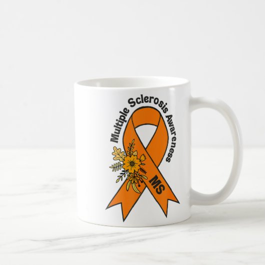 Multiple Sclerosis Ms Awareness Multiple Sclerosis コーヒーマグカップ (右)