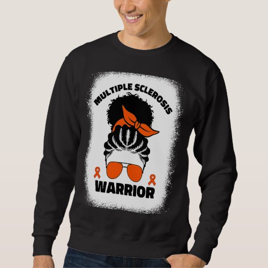 Multiple Sclerosis Warrior For Afro Black Women Ms スウェットシャツ (正面)