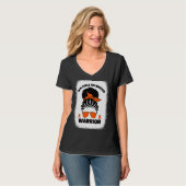 Multiple Sclerosis Warrior For Afro Black Women Ms Tシャツ (正面フル)