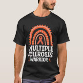 Multiple Sclerosis Warrior Orange Ribbon MS Awaren Tシャツ (正面)