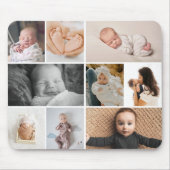 Multiple snapshots baby photos collage マウスパッド (正面)