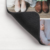 Multiple snapshots engage couple photos collage マウスパッド (コーナー)