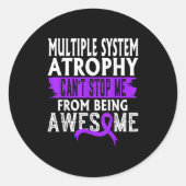 Multiple System Atrophy Msa Awareness Can't Stop M ラウンドシール (正面)