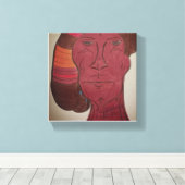 Multiracial Art Stretched Canvas Print キャンバスプリント (インサイチュ (ウッドフロア))