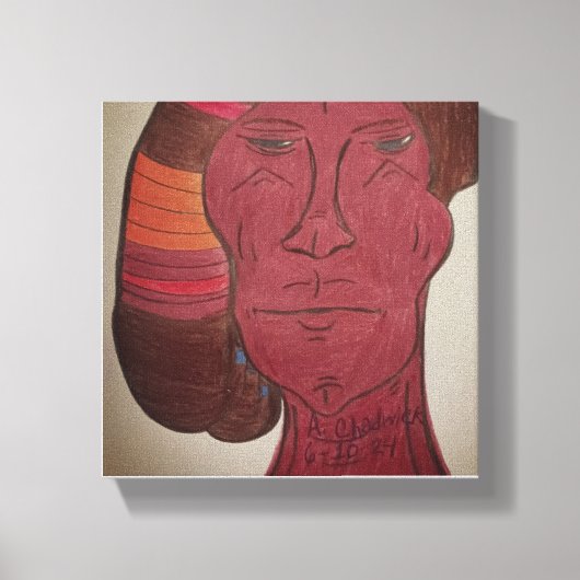 Multiracial Art Stretched Canvas Print キャンバスプリント (正面)
