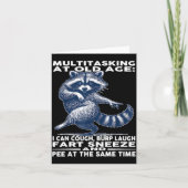 Multitasking At Old Age I Can Cough Burp Laugh Far カード (正面)