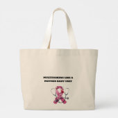 MULTITASKING LIKE A MOTHER BABUY UNIT ラージトートバッグ (裏面)