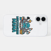Multitasking Mama Funny Octopus iPhone 16 Case Cut 16ケース (裏面横)