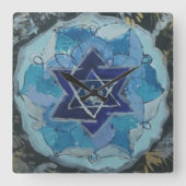 Multiverse Star of David スクエア壁時計 (正面)