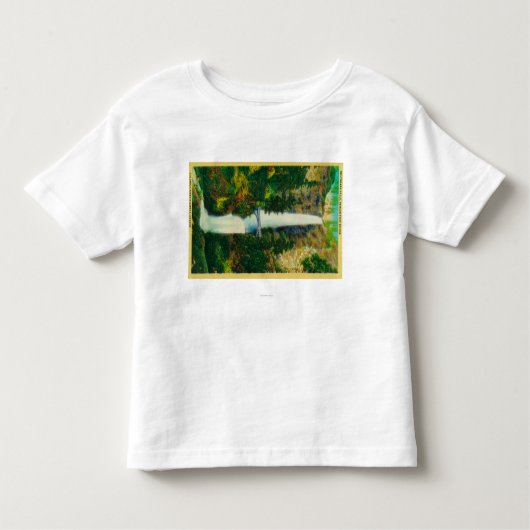 Multnomahの滝およびBensonの足橋 トドラーTシャツ (正面)