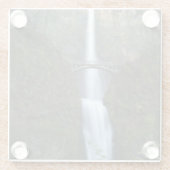 Multnomahの滝 ガラスコースター (裏面)