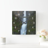 Multnomahの滝 スクエア壁時計 (ホーム)