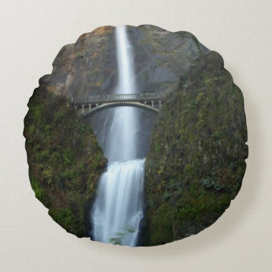 Multnomahの滝 ラウンドクッション (正面)