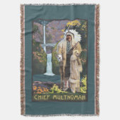 Multnomahの滝、OregonChief Multnomah スローブランケット (正面縦)