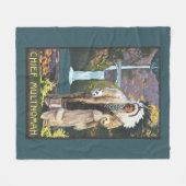 Multnomahの滝、OregonChief Multnomah フリースブランケット (正面(横))