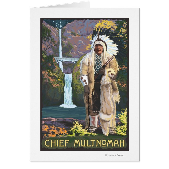 Multnomah滝、OregonChief Multnomah (正面)