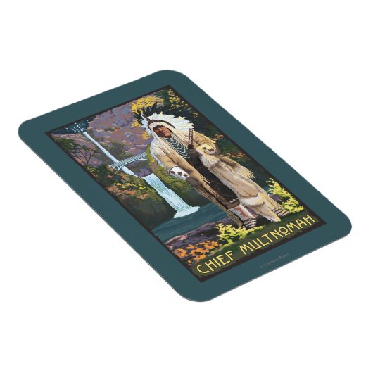 Multnomah滝、OregonChief Multnomah マグネット (右側)