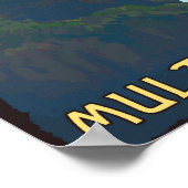 Multnomah滝、OregonMaiden of the滝 ポスター (角)