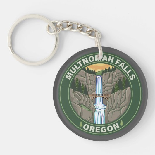 Multnomah Falls Oregon キーホルダー (正面)
