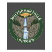Multnomah Falls Oregon ポスター (正面)