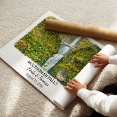 Multnomah Falls Oregon Poster, Watercolor, Custom ポスター