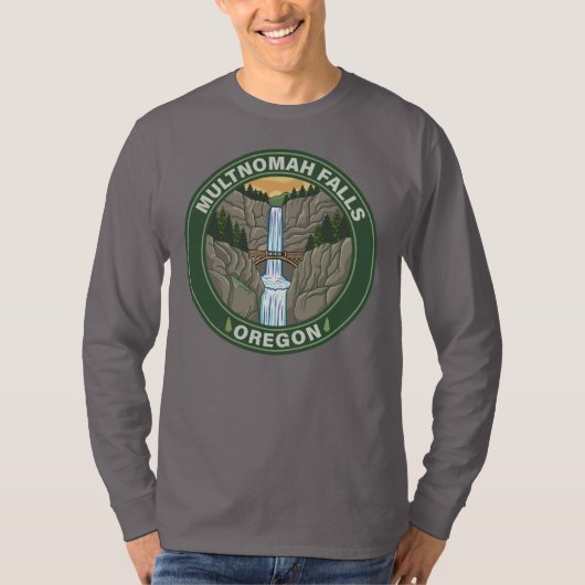 Multnomah Falls Oregon Tシャツ (正面)