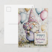 Mumのかわいい格言誕生日デザイン シーズンポストカード (正面/裏面)