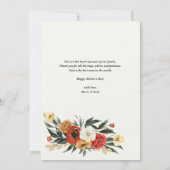 MUMボホフラワーズブラックハッピーマザーズデイ シーズンカード (裏面)