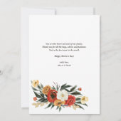 MUMボホフラワーズ金ゴールドハッピーマザーズデイ シーズンカード (裏面)