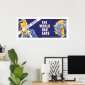 Mum保 – 世界は耳を持つWPA ポスター (ホームオフィス)